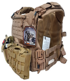 PORTA PLACAS BALISTICAS MODELO COYOTE BALLISTIC PROTECTION IV