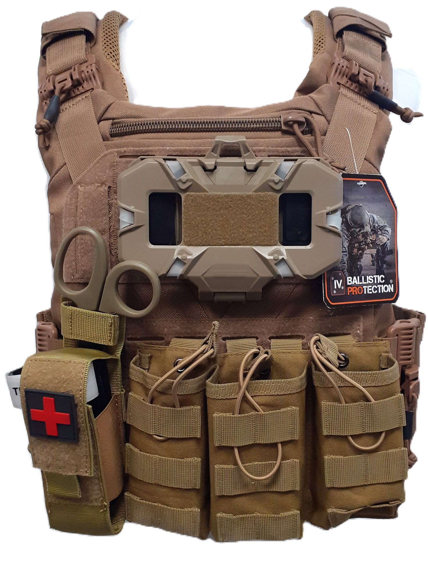 PORTA PLACAS BALISTICAS MODELO COYOTE BALLISTIC PROTECTION IV